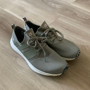 New Balance Sports Shoes Sneakers Army Dark Green Memory Sole Size 11